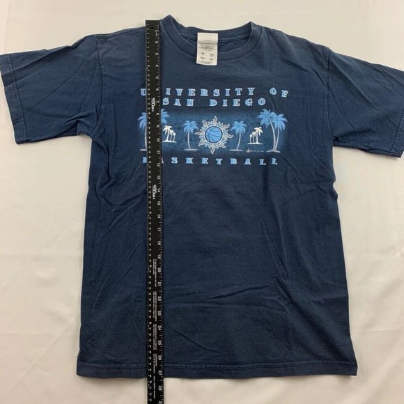 University Of San Diego Basketball Mens Adidas Graphic T-Shirt Blue Cotton S - Picture 7 of 8